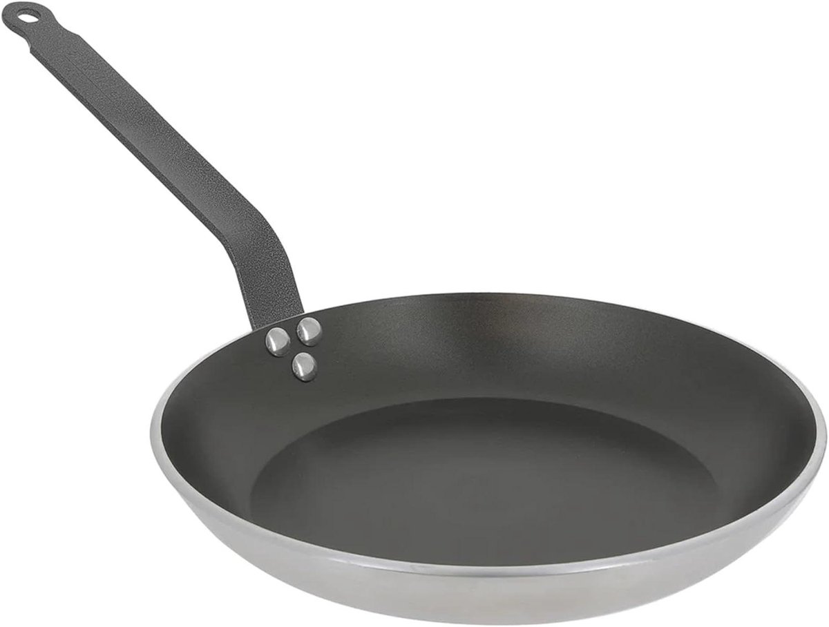 Antiaanbakpan - Koekenpan Aluminium - Gevoelig Koken - Inductie Geschikt - 28 cm - Zilver
