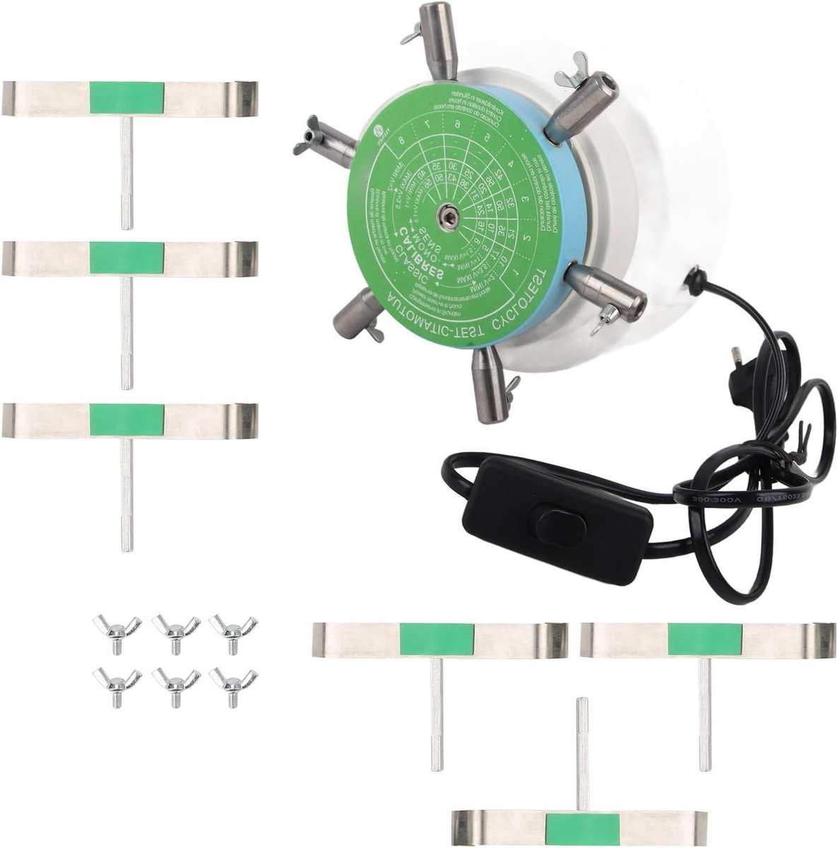 Automatische Horloge Winder met 6 Armen, Ideaal voor Mechanische Horloges en Horloge Onderhoud (EU Plug)