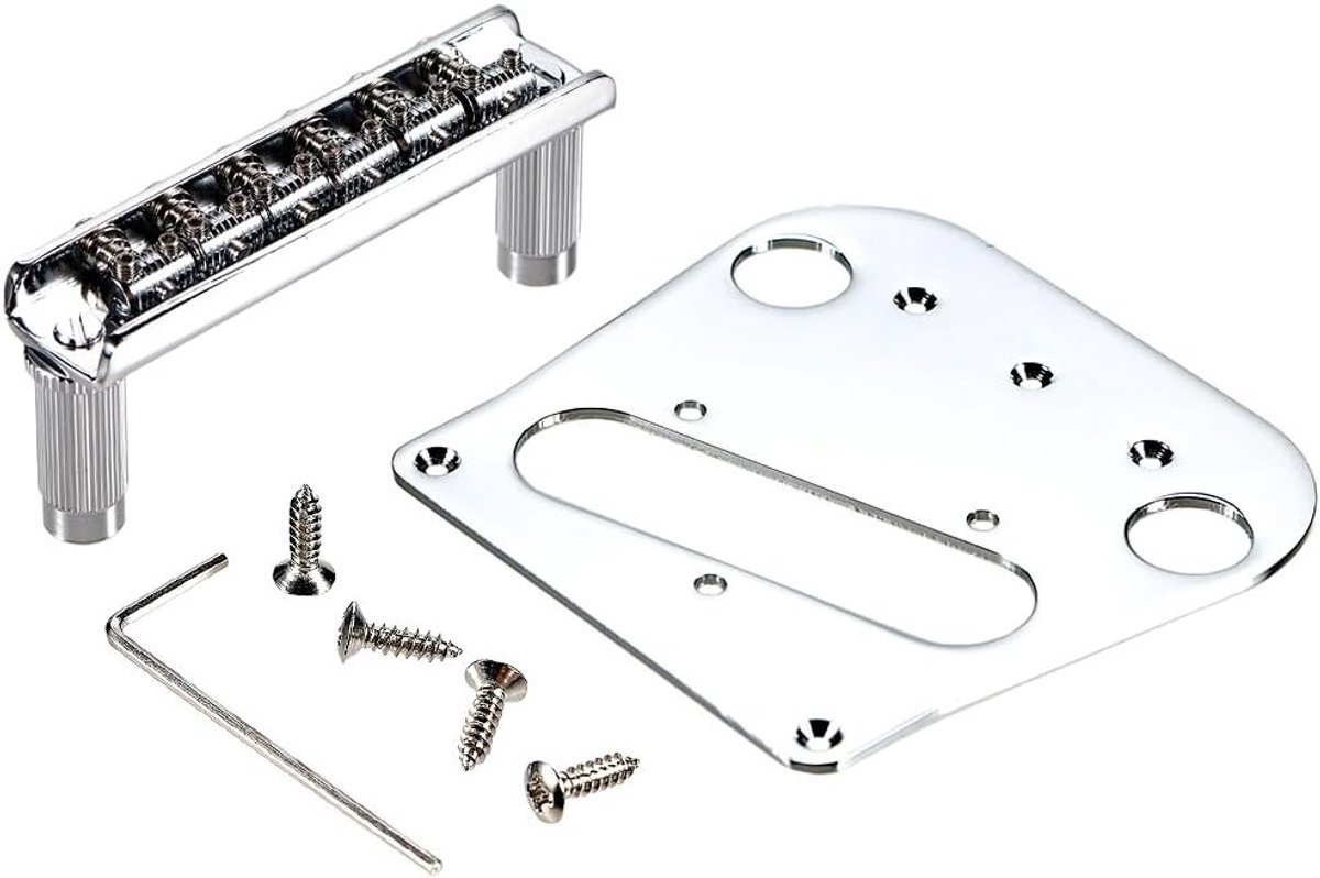 Bridge plate en 6-saddle bridge set voor B5 en B50 - Versterk je geluid en speelcomfort