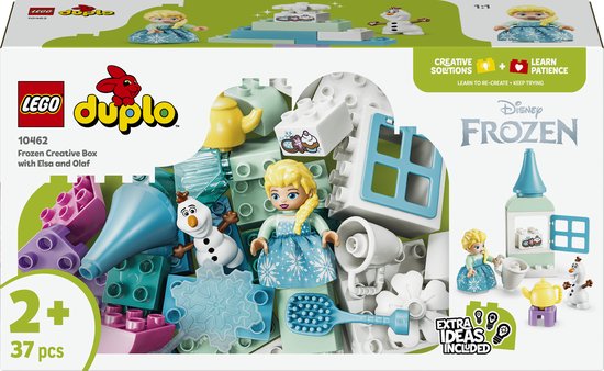 LEGO® DUPLO® ǀ Disney Frozen Creatieve Doos met Elsa en Olaf - Bouwset voor Peuters - Creatief Fantasie- en Leerspeelgoed - Cadeautip voor Jongens en Meisjes Vanaf 2 Jaar - 10462