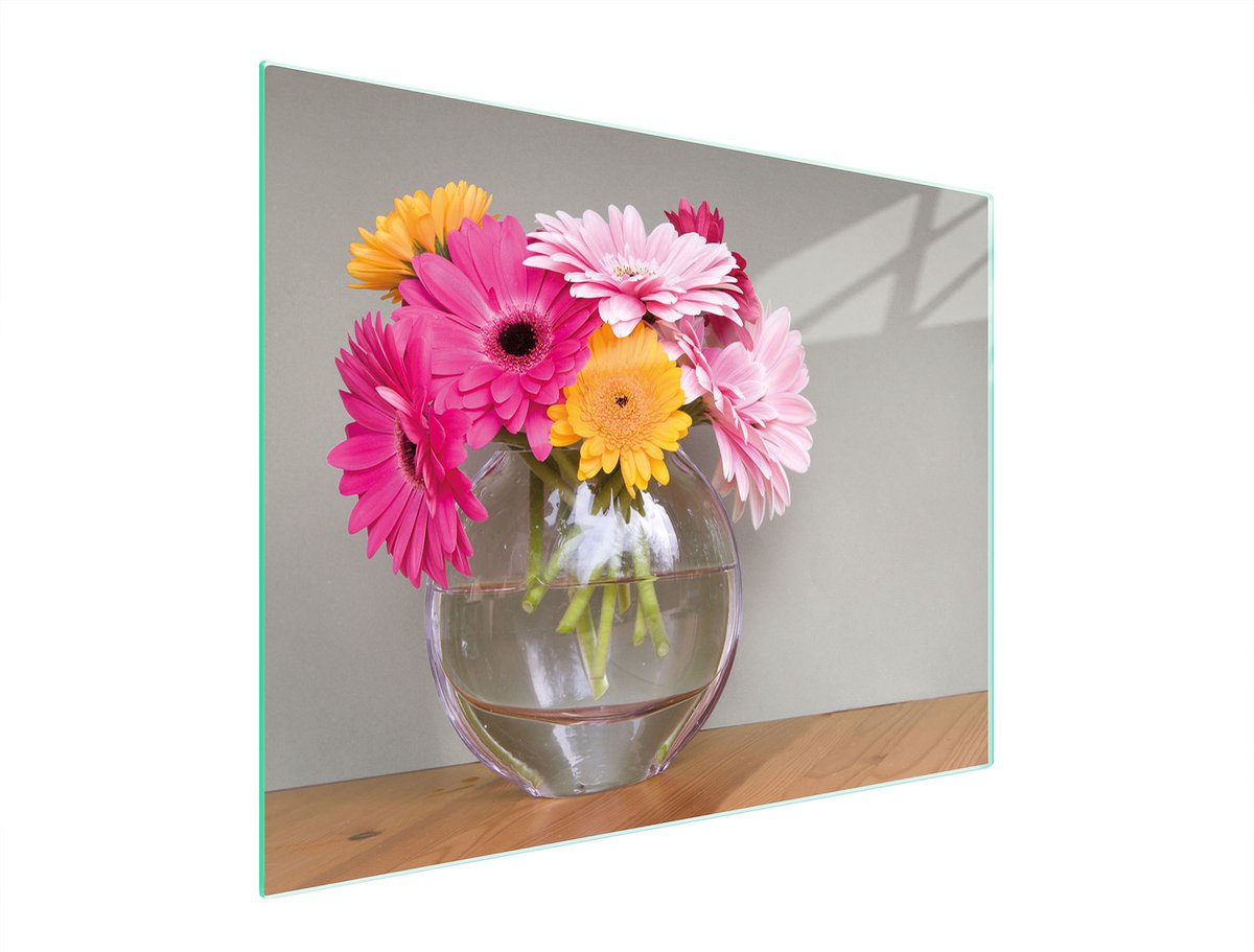 TMK ArtDeko - Snijplank - Glas - 52x40cm - Bloemen