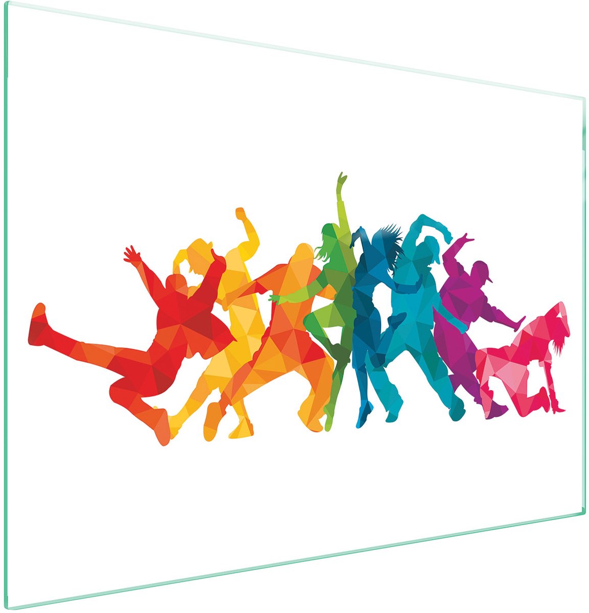 TMK ArtDeko - Serie - Glazen Beschermplaat - 70x52 cm - Wit
