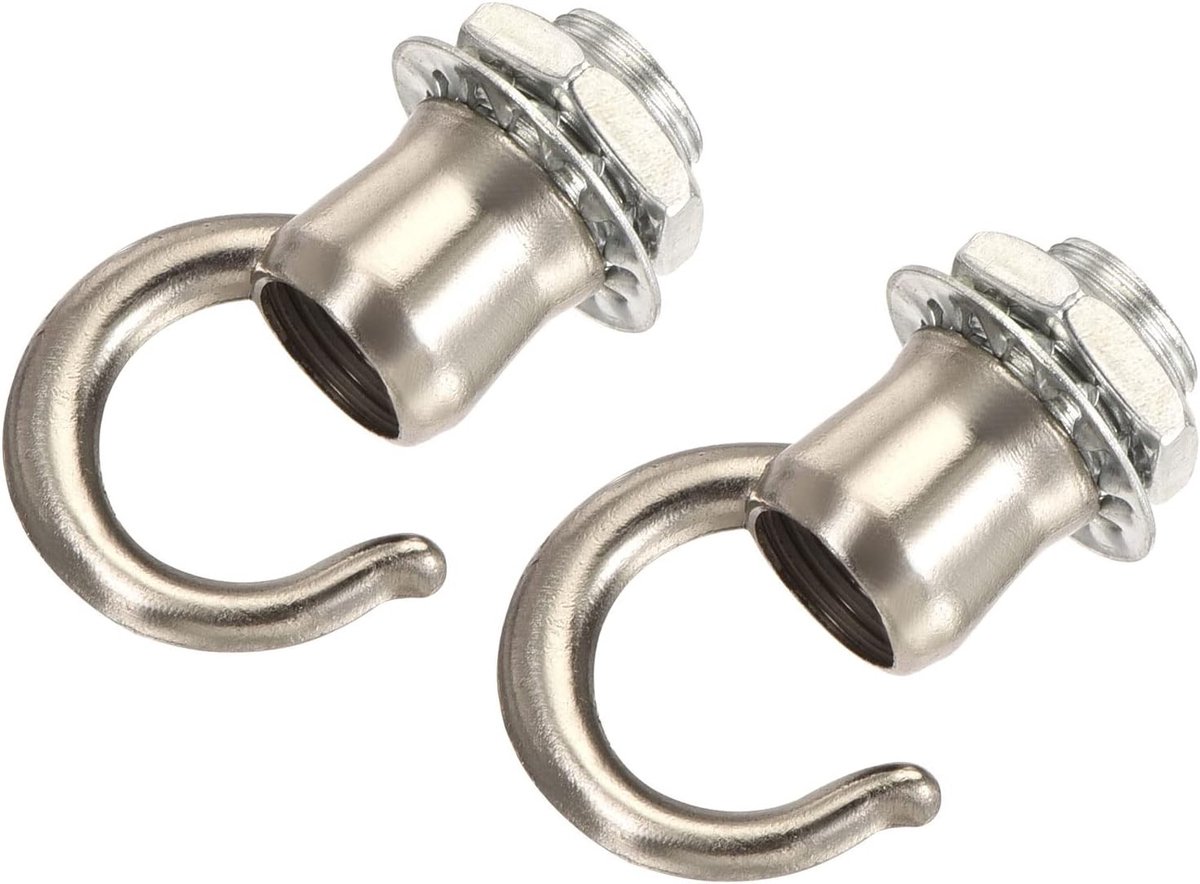2 Stuks Aluminium Plafondhaken voor Hanglampen en Kroonluchters, Ideaal voor Keuken en Woo