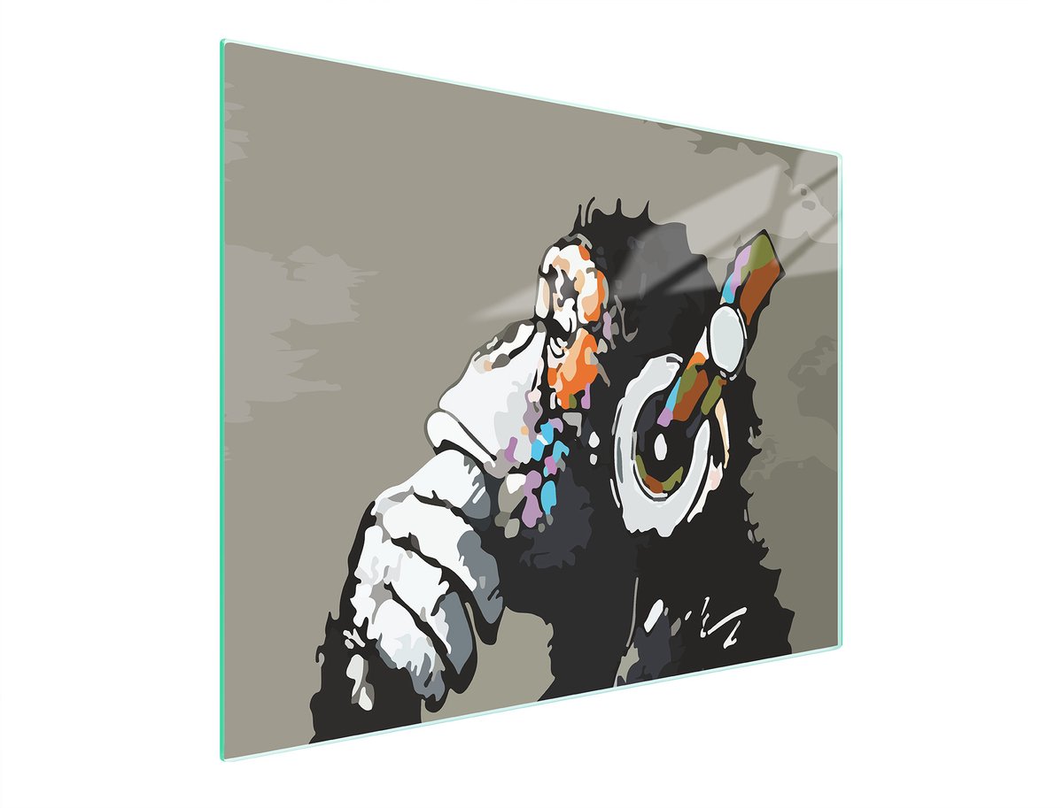 TMK ArtDeko - Snijplank Serie - Snijplank Glas - 52x30 cm - Muziekmotief
