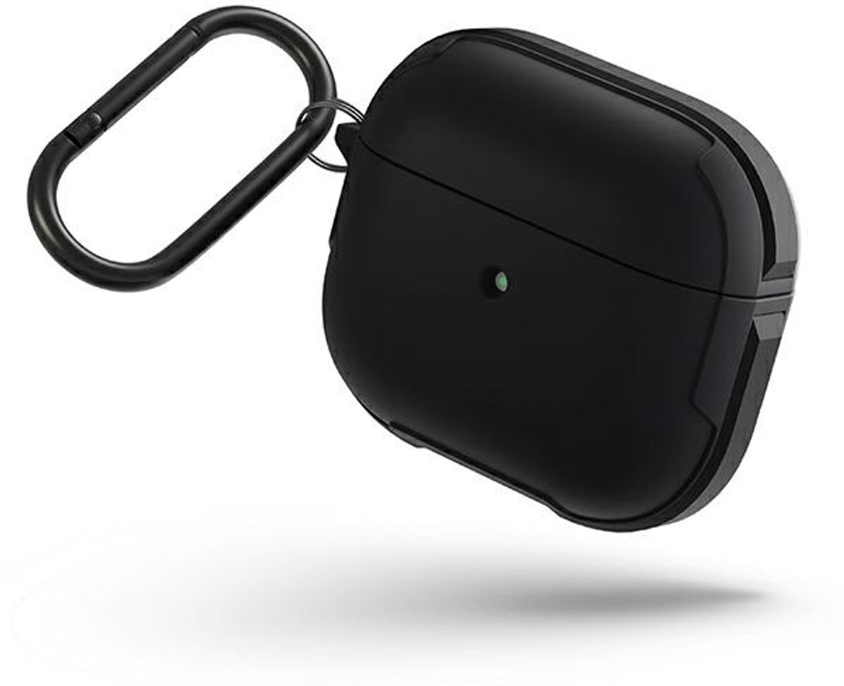 UNIQ - Valencia - AirPods - 3 - hoesje - zwart/middernachtzwart - Antimicrobieel