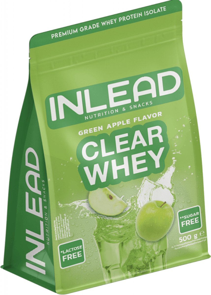 Inlead Clear Whey (500g) Green Apple - Eiwitten - Helder eiwit