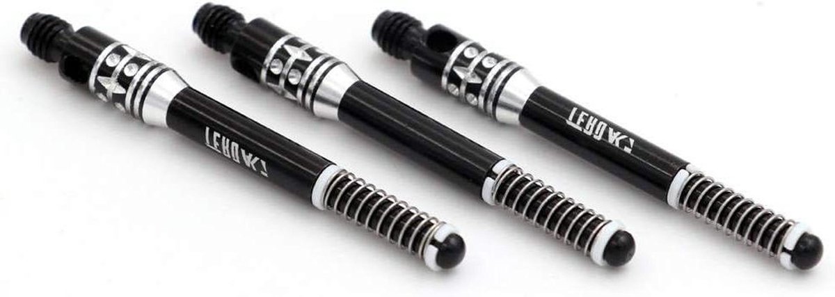 Dart Schachten Set - Dart Accessoires - Precisie Darts Spelen - Ingebouwde Veer Telescopisch - 3 stuks - Zwart