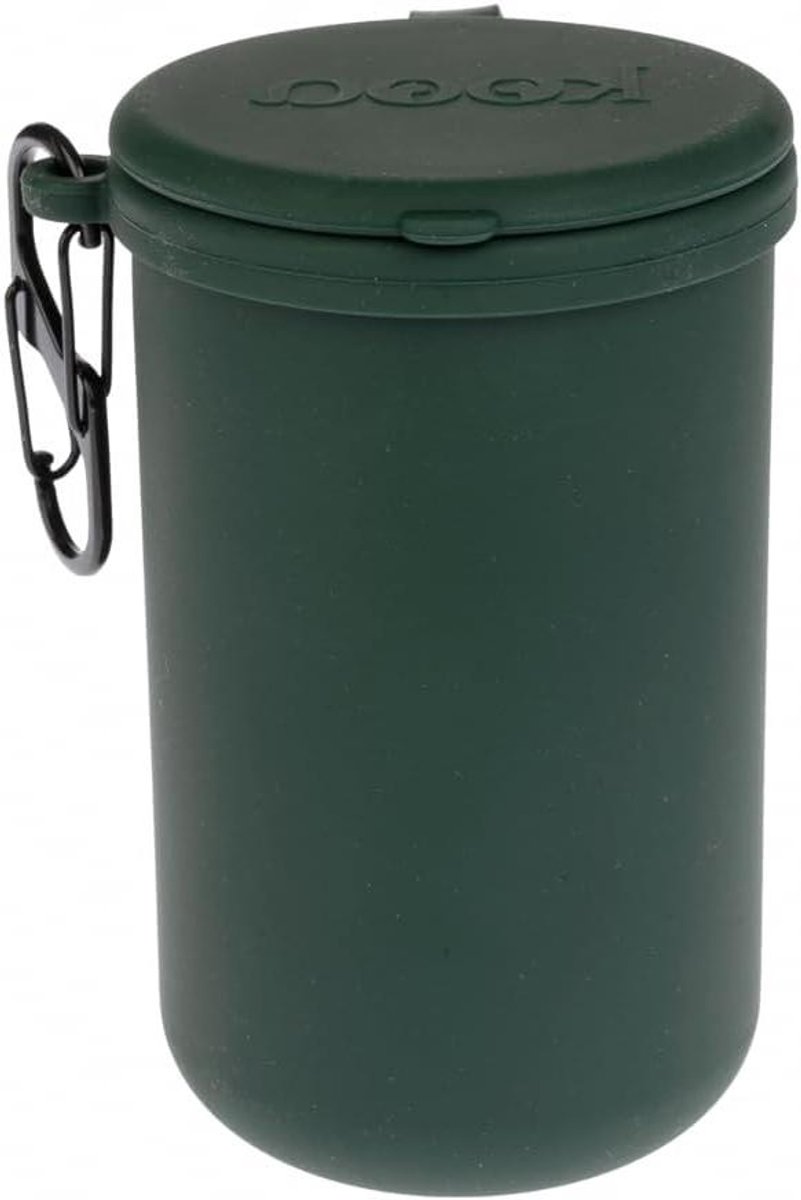 Container Poepzakjes - Hondenpoep Houder - Hondenwandelingen - Geurverminderend - 8 x 8 x 14 cm - Donkergroen