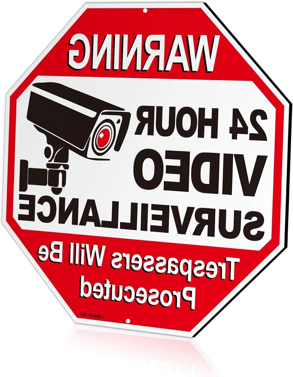Waarschuwingsbord - Beveiligingsbord Toegangsverbod - Veiligheid Verhogend - Aluminium Weerbestendig - 30 x 30 cm - Rood Wit