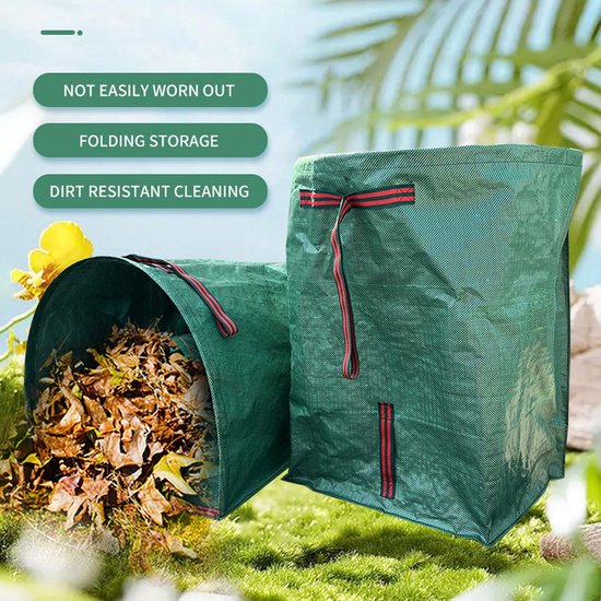 Store_9 - Tuinzak - Bladverzamelaar - Geïntegreerd systeem - 270L - Tuinafval - Ruimtebesparend - Geschikt voor tuinwerk - Zwart — afbeelding 5