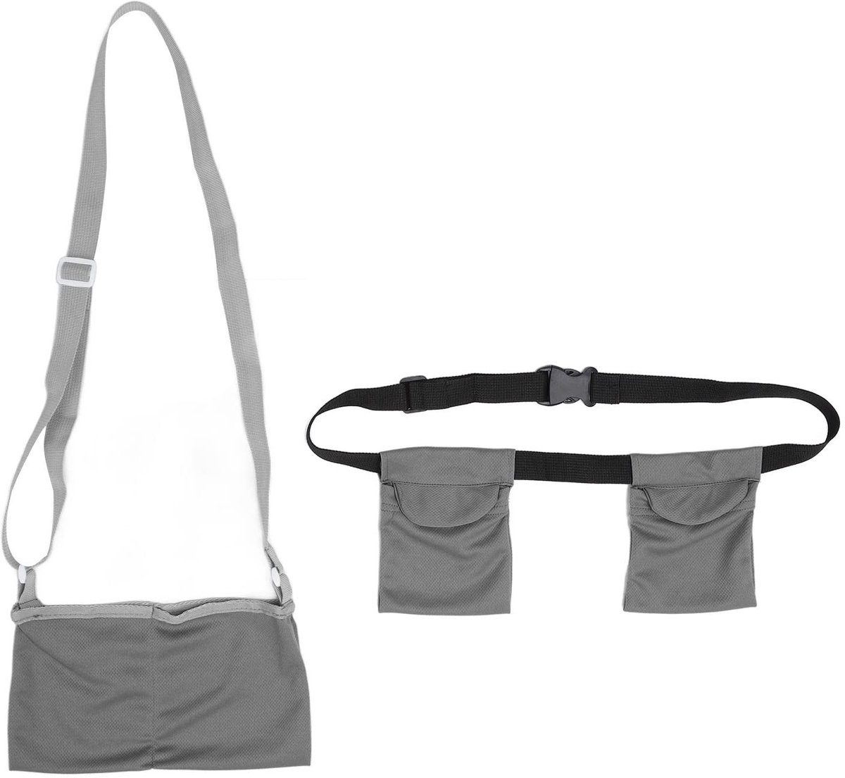 Allecto - Drainagezak - Herbruikbare en Verstelbare Houder voor Borstoperatie - Comfortabel en Praktisch - Grijs - Medische Accessoire - Ideaal voo...