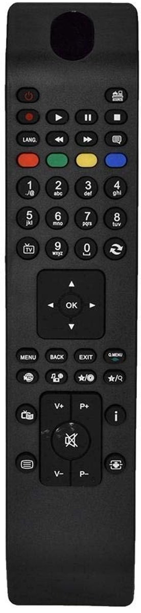 Allecto - TV Remote Control - Universale Afstandsbediening - Compact en gebruiksvriendelijk - Geschikt voor Vestel RC4800 - 10 knoppen - 8 meter be...