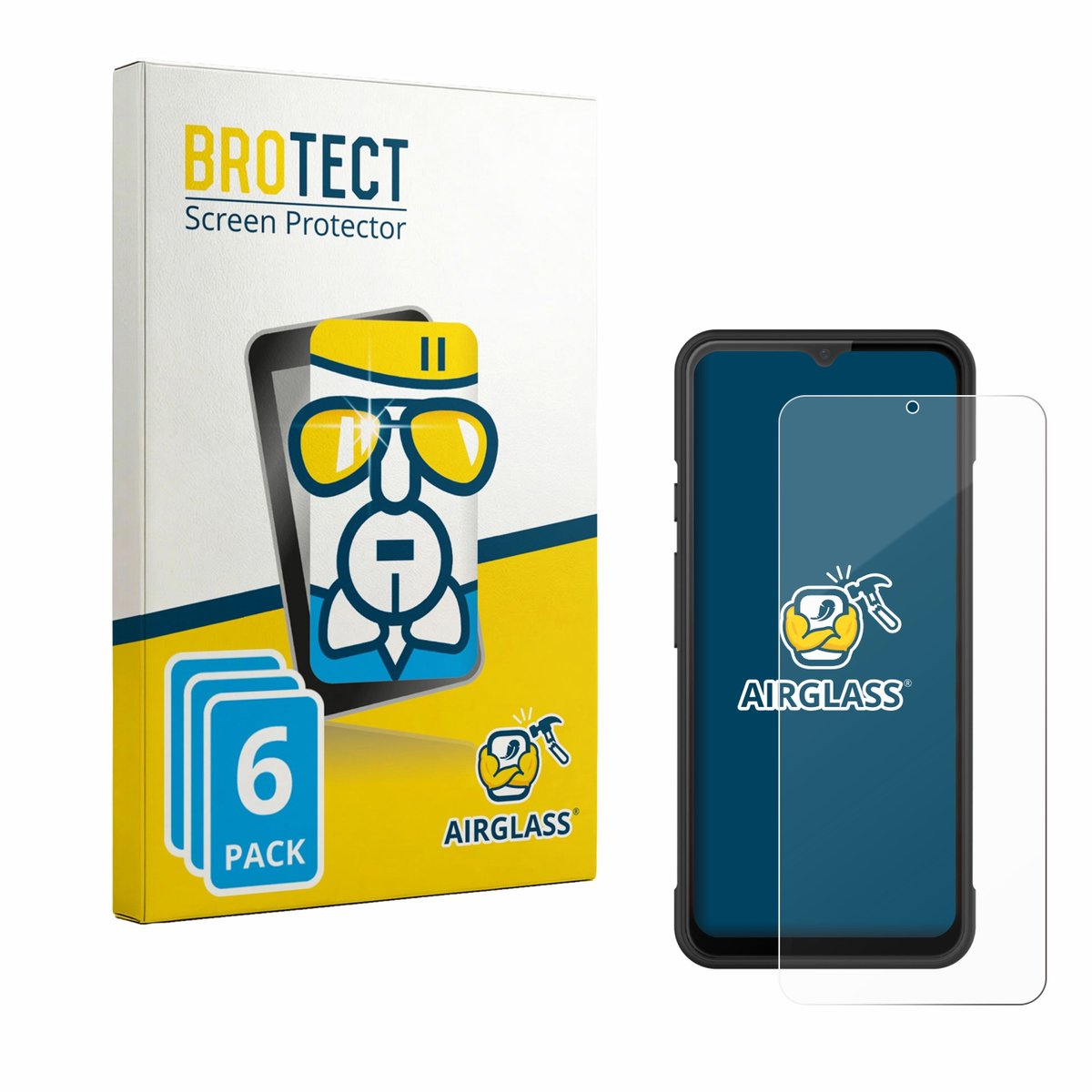 Screenprotector 6 Stuks voor iMin Swift 1 Pro Beschermglas transparant