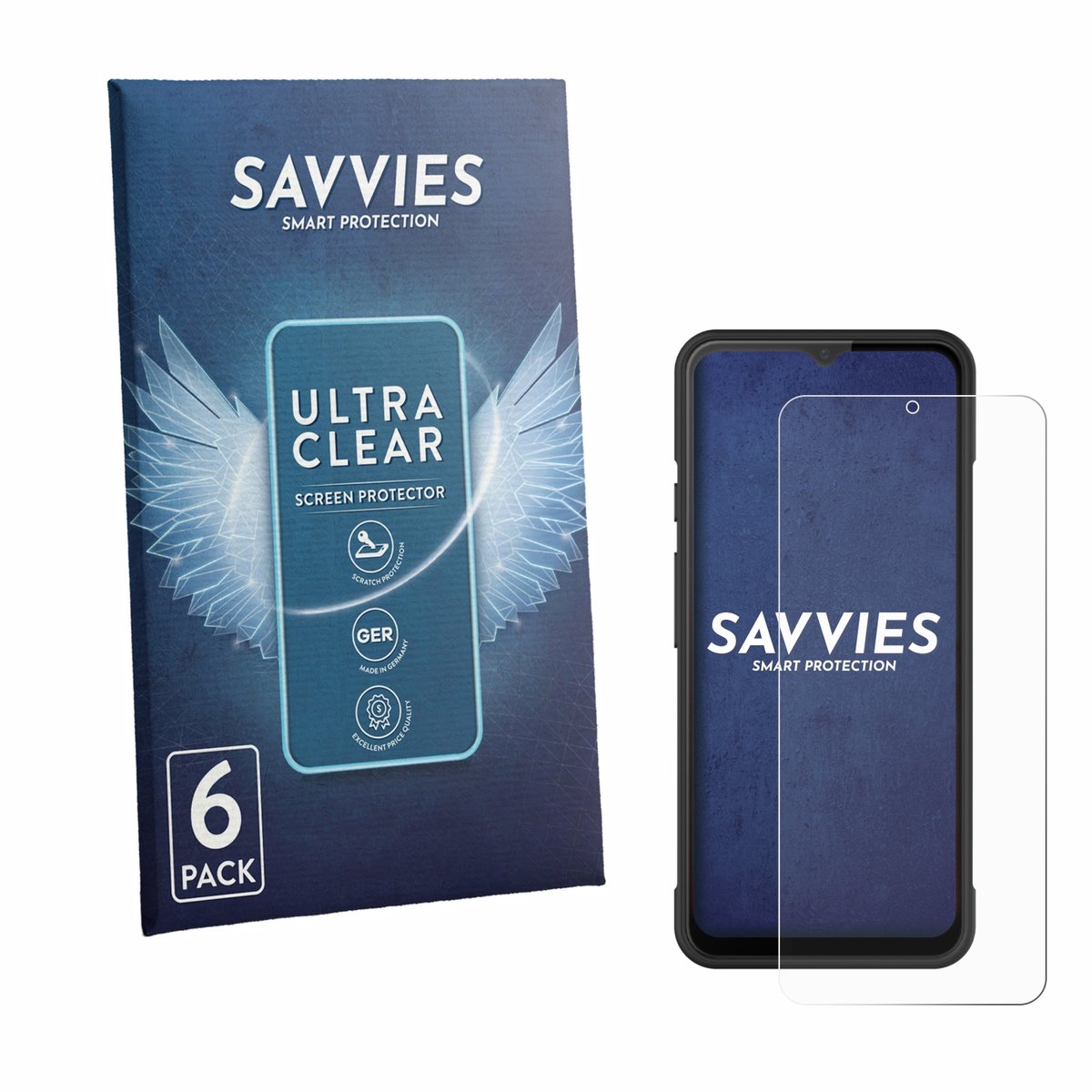 Savvies - Screenprotector voor iMin Swift 1 Pro - Folie Beschermfolie transparant 6 Stuks
