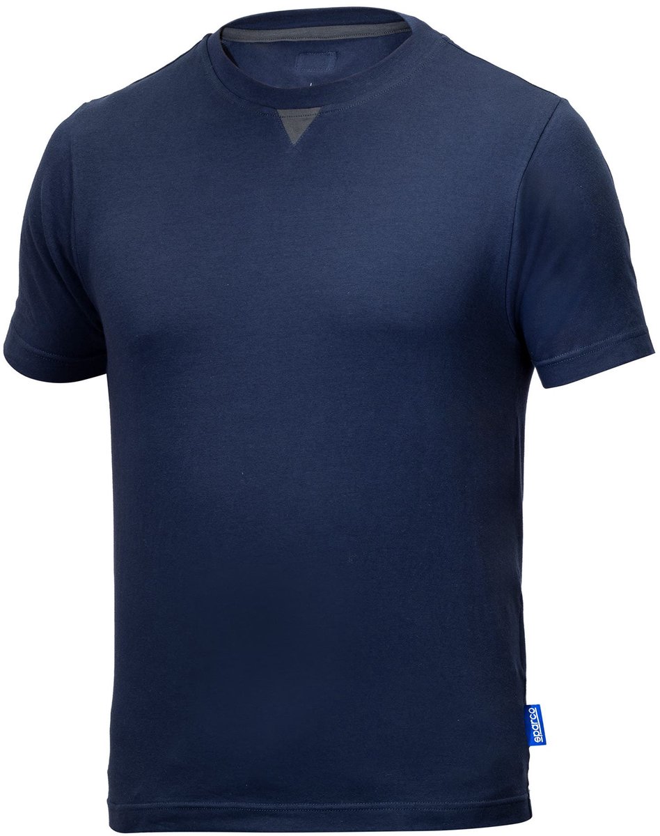 Sparco Grit Lincoln T-Shirt - Grijs/Marineblauw