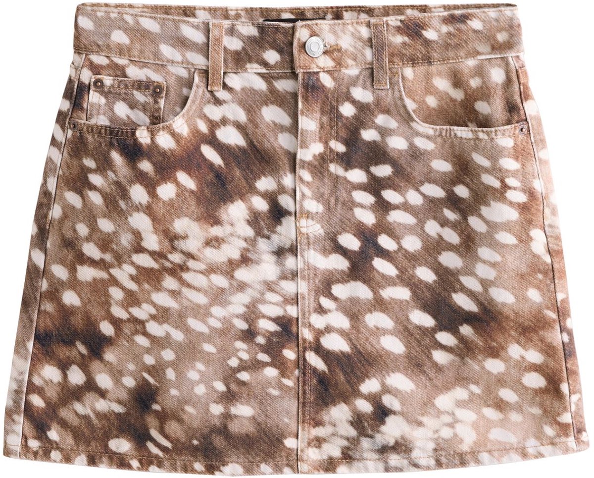 Next - Dames - Denim minirok - Bruin