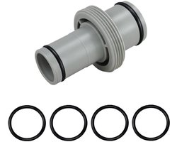 Dailygoody - Swimming Pool Adapter - 2-Way Hose Connector - Hoogwaardige kwaliteit - Grijs - Geschikt voor Intex en Bestway - Ideaal voor zwembad gebruik