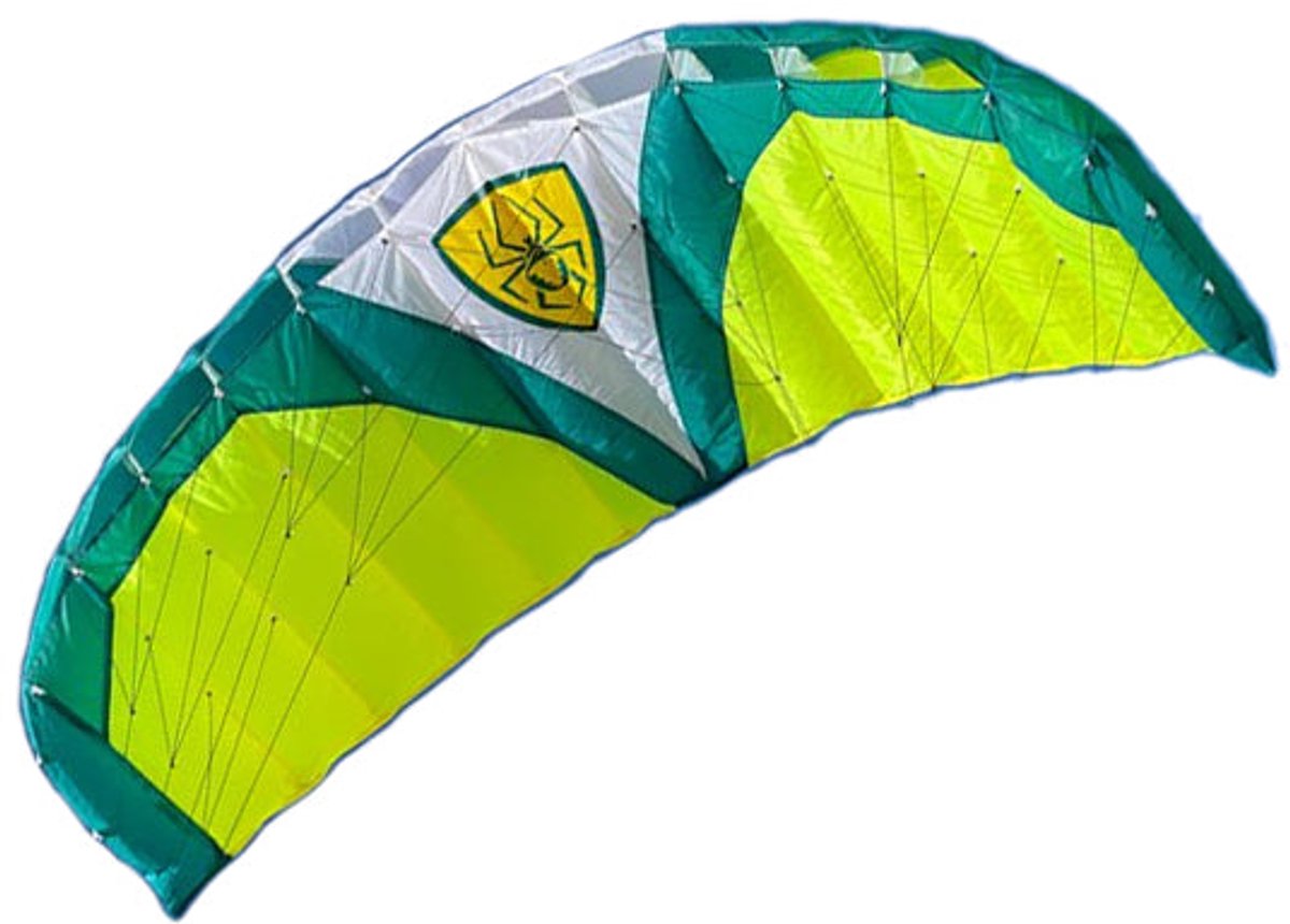 Matrasvlieger Spiderkites Wasabi 1.5 10615 Geel 155 x 57 cm