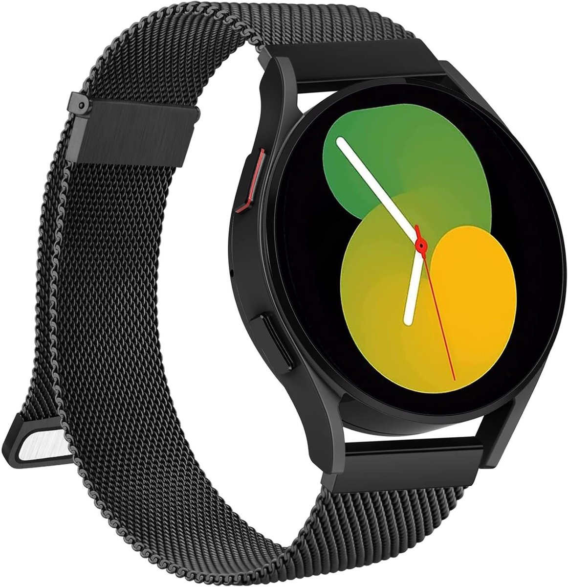 Roestvrijstalen geweven armband voor Samsung Galaxy Watch 5/4 en Active2, 20 mm, stijlvol en duurzaam ontwerp voor optimale draagervaring