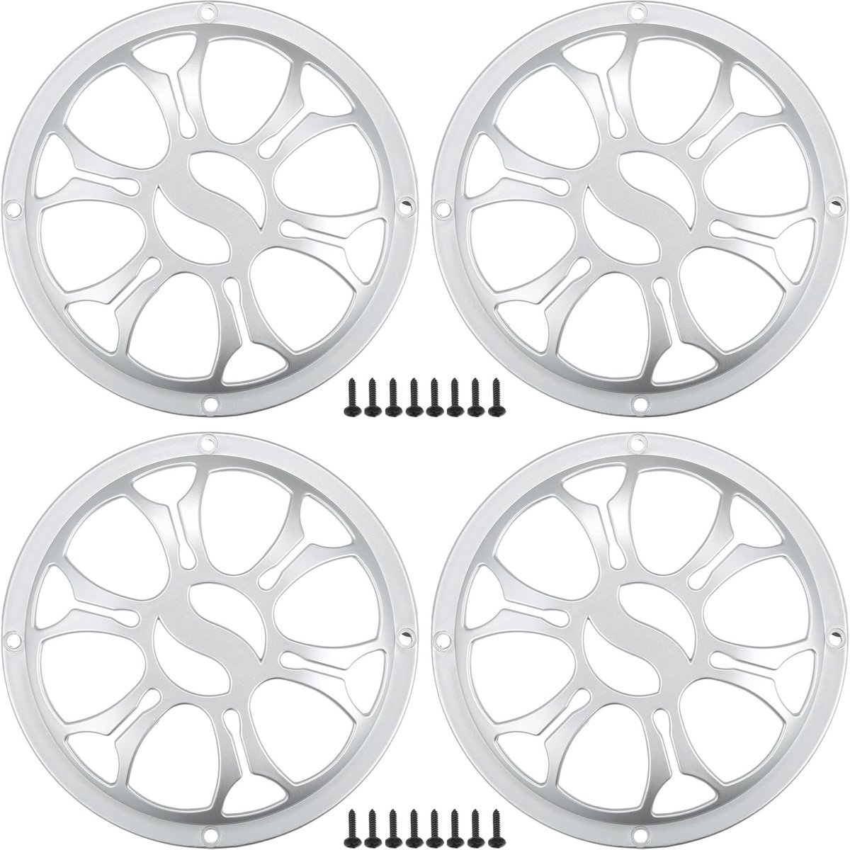 Dailygoody - Auto Speakerroosters - 5 Inch - Duurzaam en Corrosiebestendig - Zilveren Kleur - Bescherming voor Subwoofer - Geschikt voor Home Theater