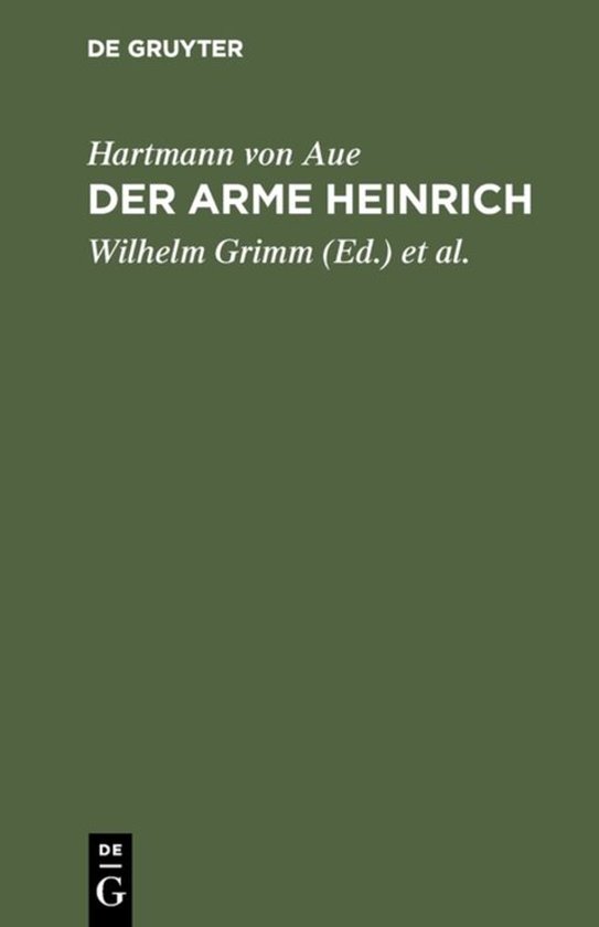 Der arme Heinrich - cover