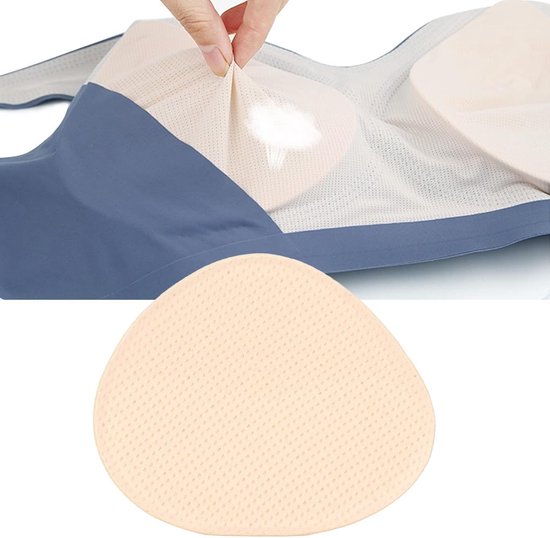 Symmetrische Borstprothese voor Mastectomie, Driehoekige Concave Borstpads, Push Up Inlegkussens voor Comfort en Ondersteuning (XXL) — afbeelding 2