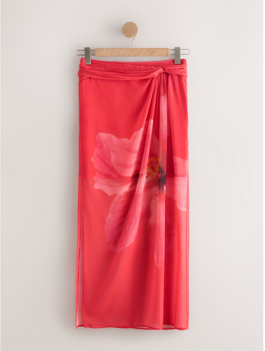 Next - Dames - Maxi-sarongrok met mesh - Groen