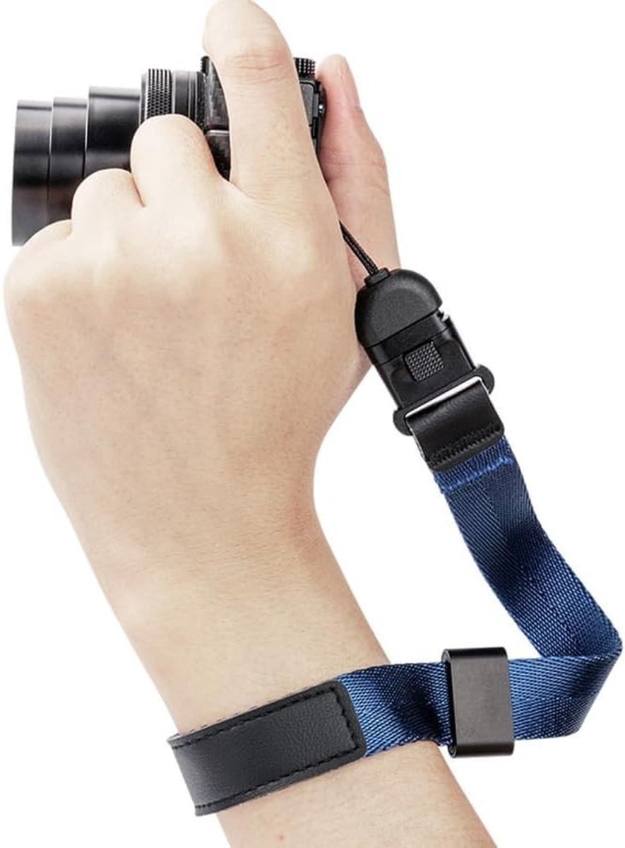 Verstelbare Camera Hand Wristband met Snelle Ontgrendelingssluiting voor Canon, Nikon, Sony en Fujifilm Camera's - Ideaal voor Fotografie en Videografie