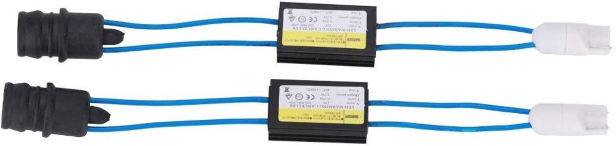 Dailygoody - LED Kentekenplaat Adapter - Fout i-Flikkering Decoder - Innovatief Design - 2 Stuks - Auto Accessoire - Geschikt voor Koplampen