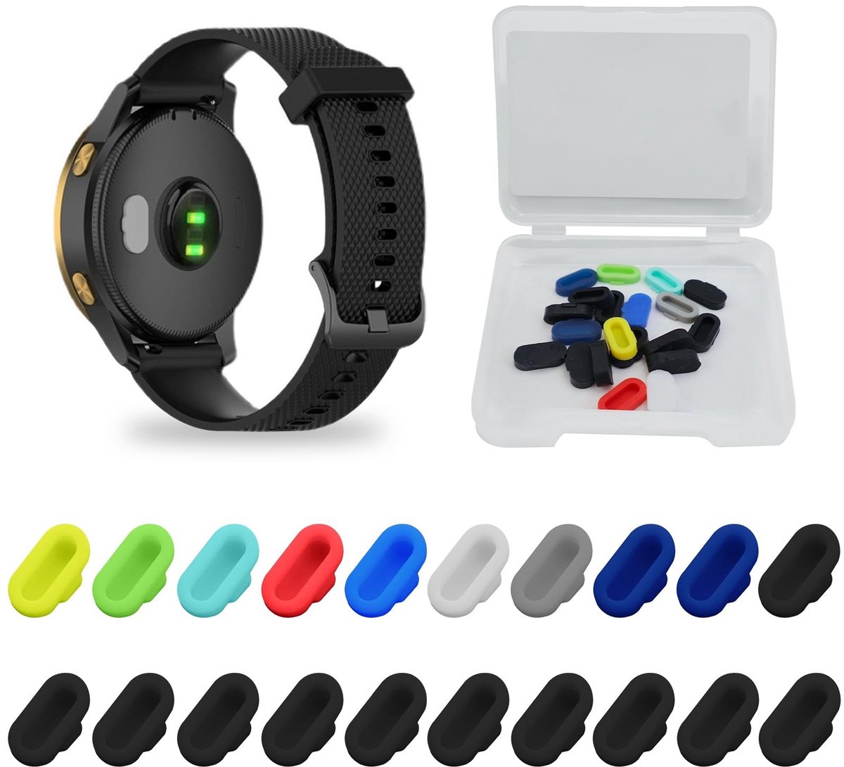 Dailygoody - Siliconen Oplaadaansluiting - Stofstekker - Meerkleurig - Bescherming - Voor Garmin - Geschikt voor Fenix, Venu, Instinct