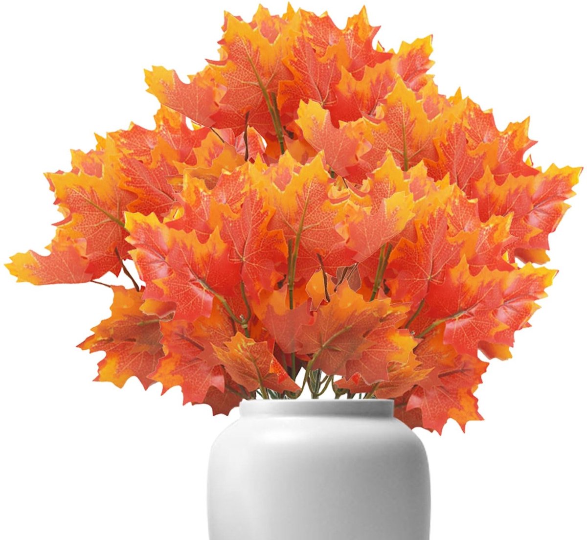 Dailygoody - Kunstmatige Herfstdecoraties - Esdoornblad - Perfect voor Herfstdecoratie - 5