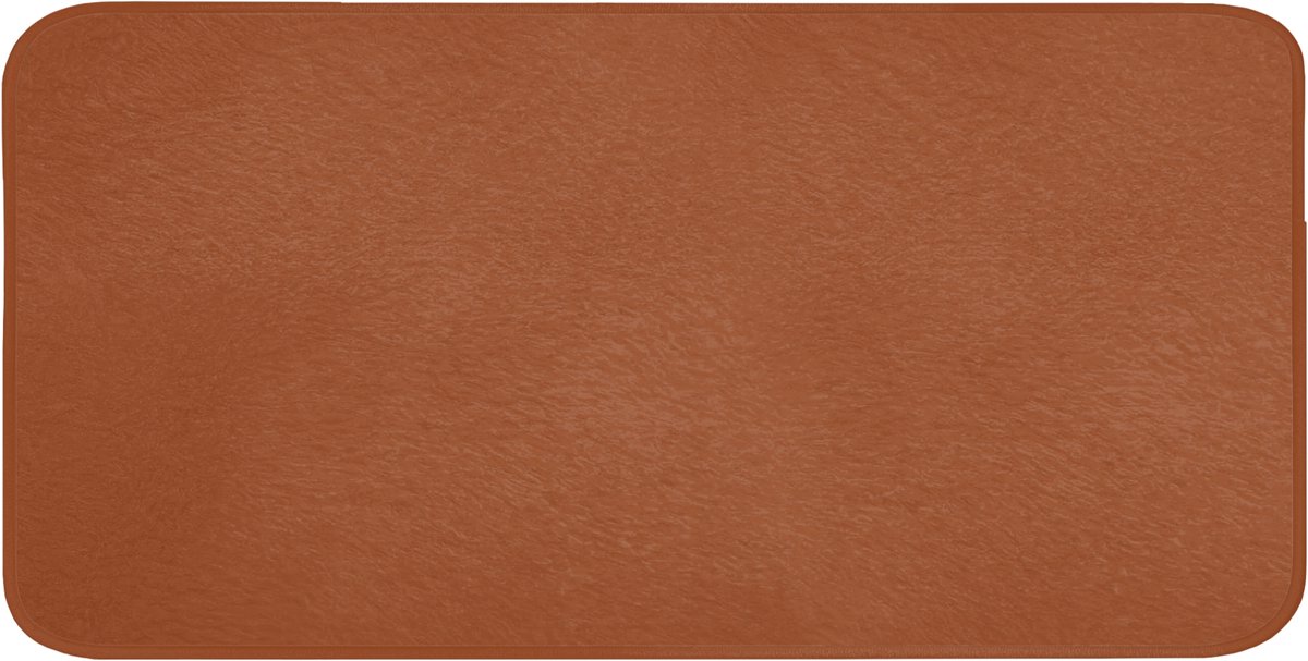 Badmat 120x60 cm - Antislip - Terracotta - Bruin - Palet - Effen - Kleuren - Kleur - Badmatten voor badkamer - Badkamermat - Douchemat - Badkamer mat