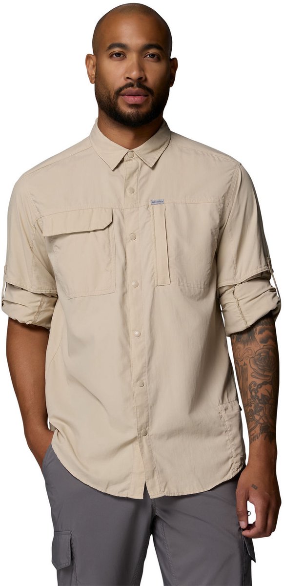 Columbia Skien Valley Long Sleeve Shirt – Outdoor Kleding Fleeces en Truien Overhemd lange mouw 271 Ancient Fossil