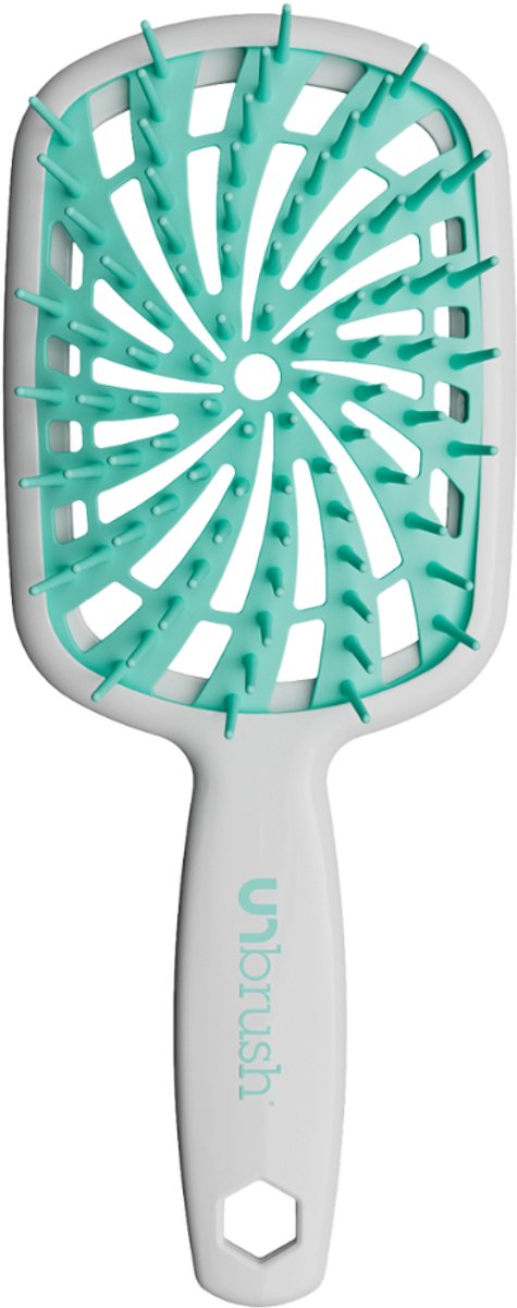 UNbrush Detangling Hair Brush Plus White Mint Swirl
