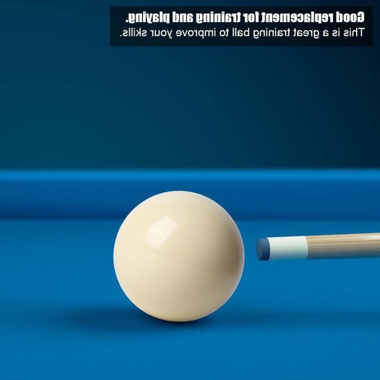 Witte biljartballen set van 2 stuks, 5.8 cm, ideaal voor pool en snooker training, recreatieve spellen en sportactiviteiten — afbeelding 3