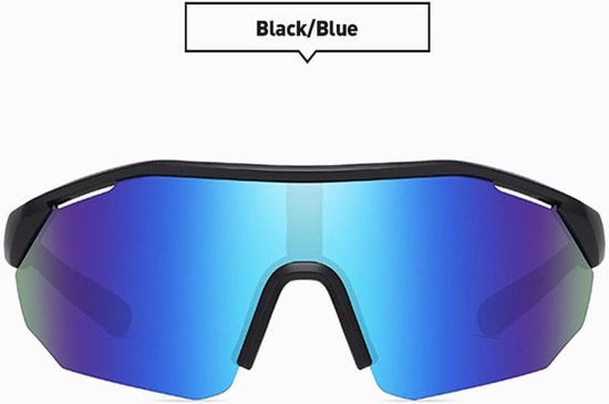 Gepolariseerde sportzonnebrillen, fietsbrillen, UV400, mountainbikebrillen, baseball, hardlopen, vissen, golf, outdoor (blauw) — afbeelding 2
