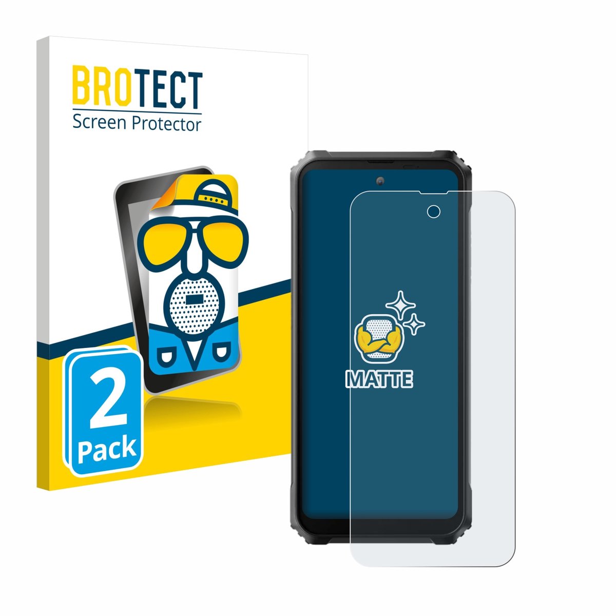 BROTECT - Screenprotector voor Blackview BL9000 - Folie Beschermfolie matte 2 Stuks