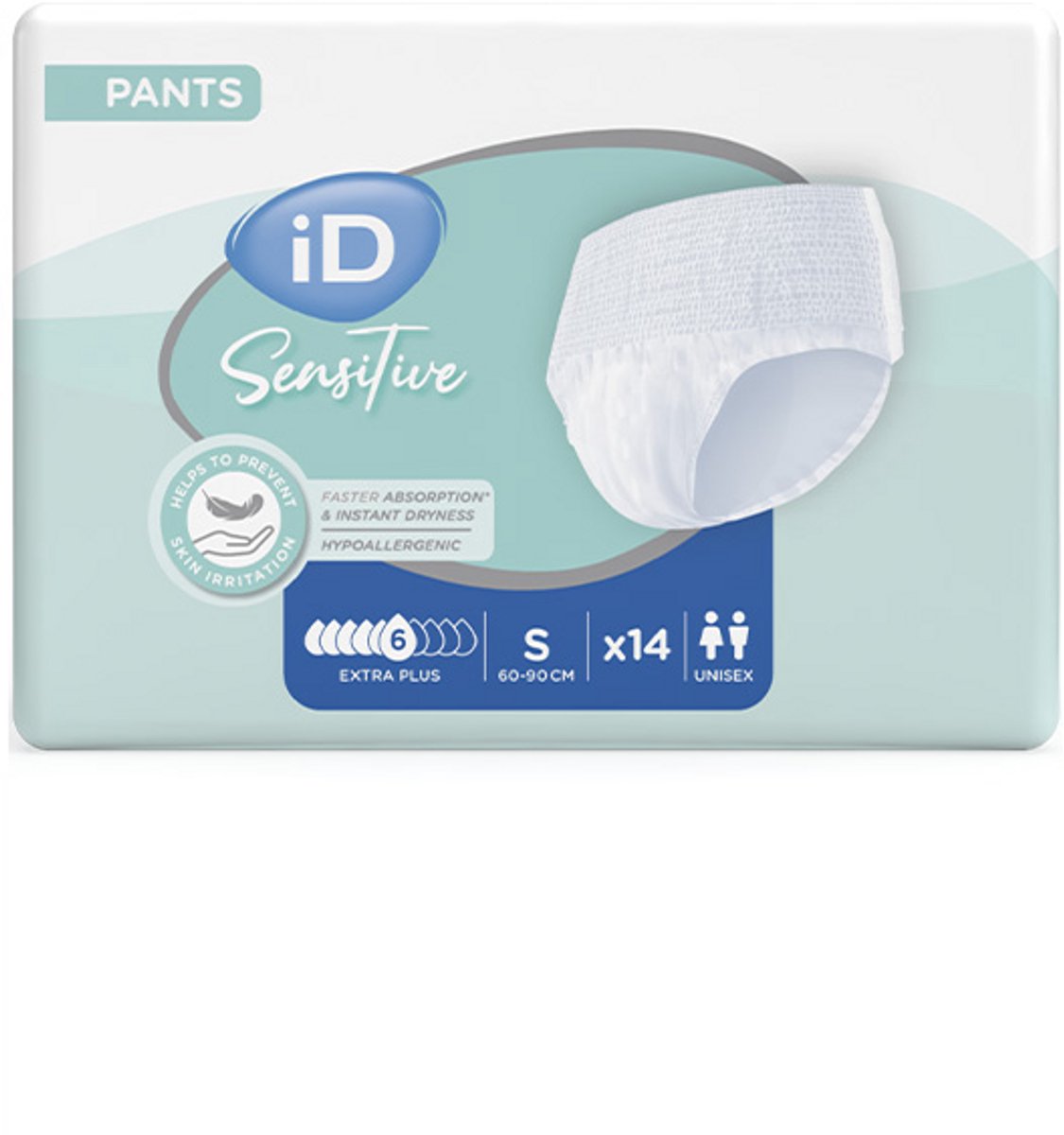 iD Sensitive Pants Extra Plus Small - 1 pak van 14 stuks