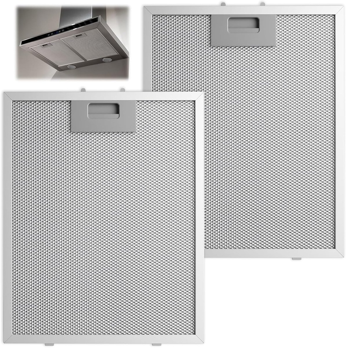 2 afzuigkapfilters - Accessoires Geschikt voor afzuigkappen