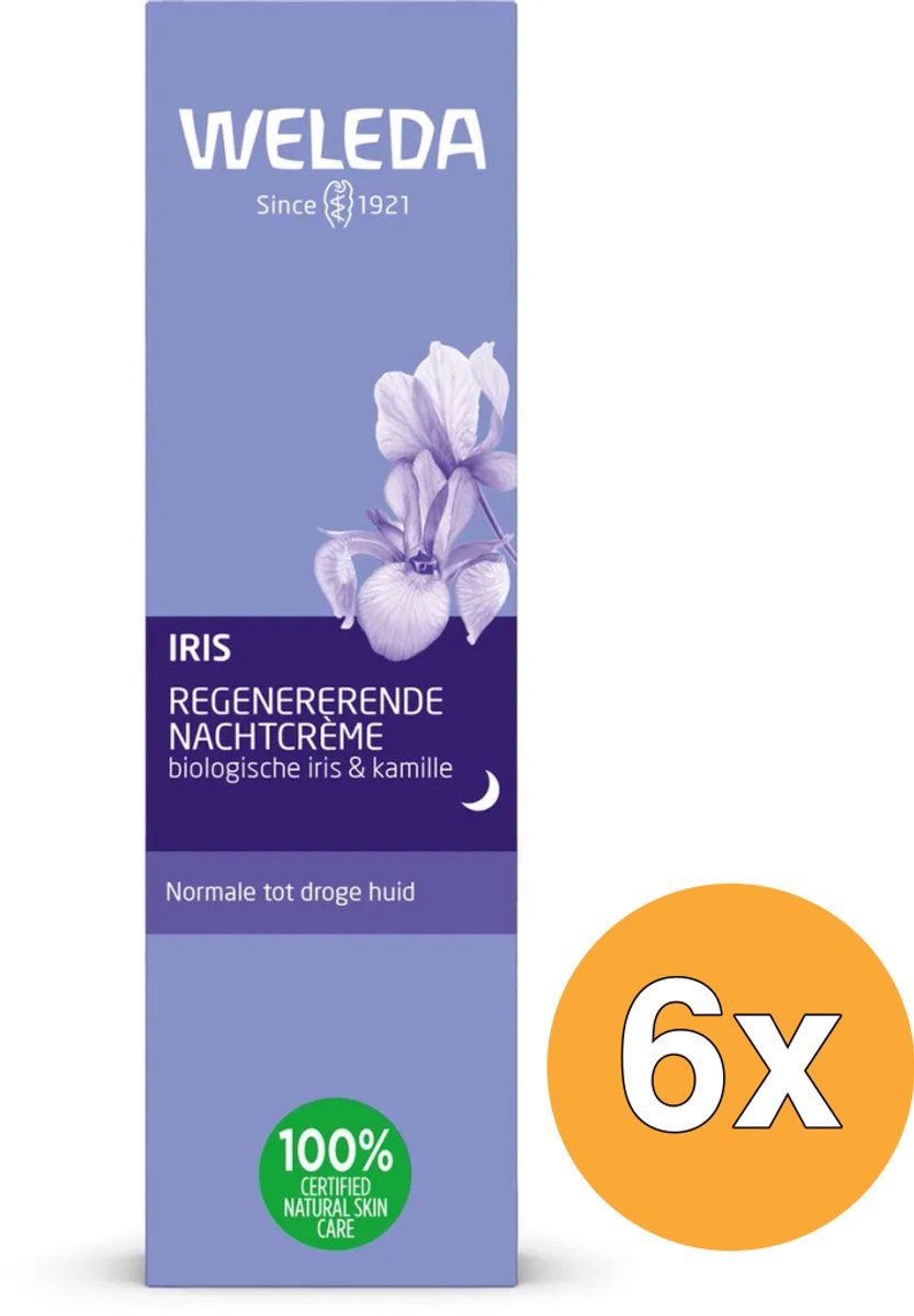 6x Weleda Iris Regenererende Nachtcreme (30 ml)