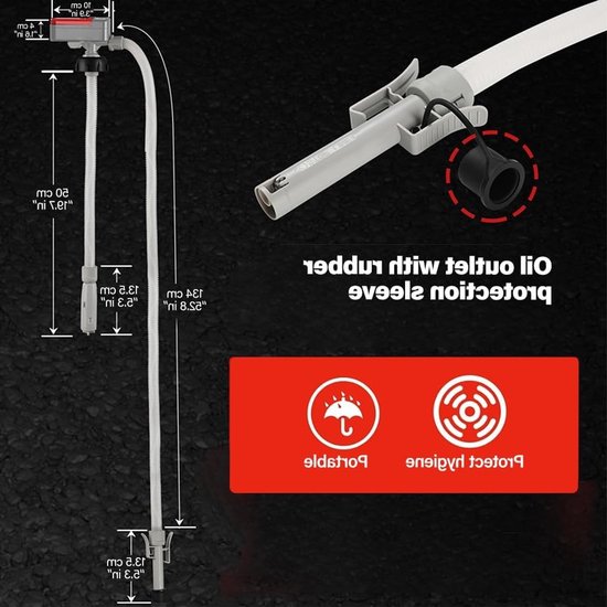 Overlooppomp met automatische stop, elektrische brandstofpomp, brandstofoverdrachtspomp 2.4 GPM met 3 adapterformaten, inclusief slangen en tapgun voor benzine en dieselolie van Merkloos — afbeelding 2