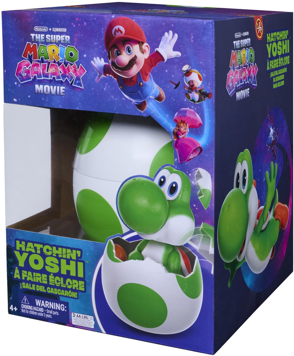 Super Mario Galaxy Movie - Nintendo - The Super Mario Galaxy Movie - Interactief Yoshi Ei - Speelfiguur — afbeelding 2