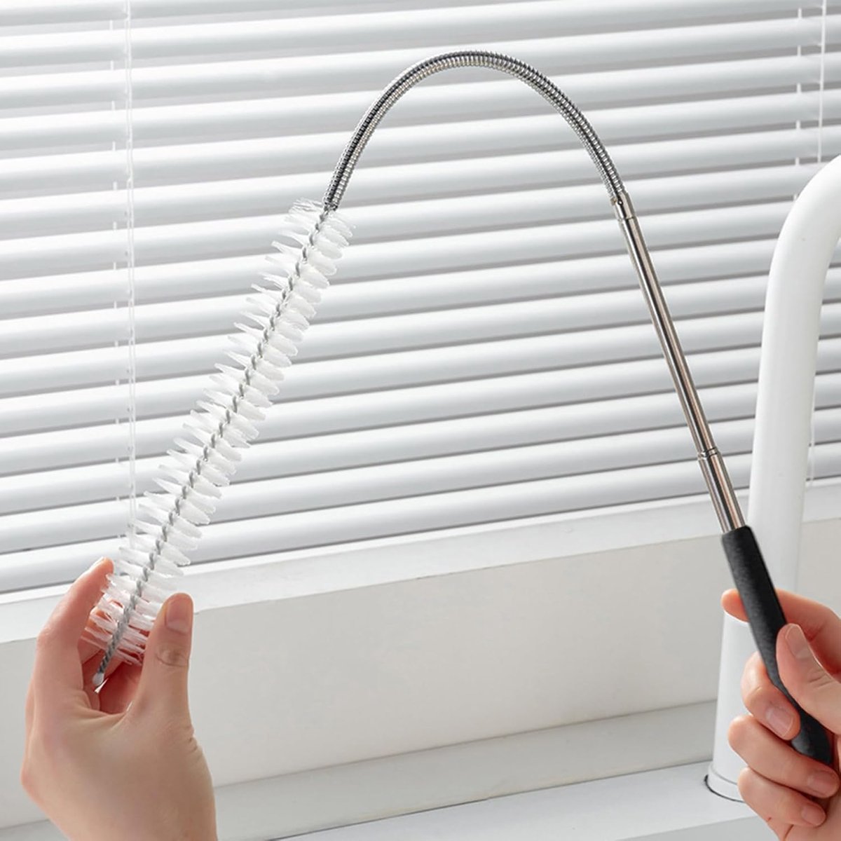 Buisreinigingsborstel - Afvoerontstopper - Verstoppingen Verwijderen - Telescopische Lengte - 56 cm - Enkele Attribuut