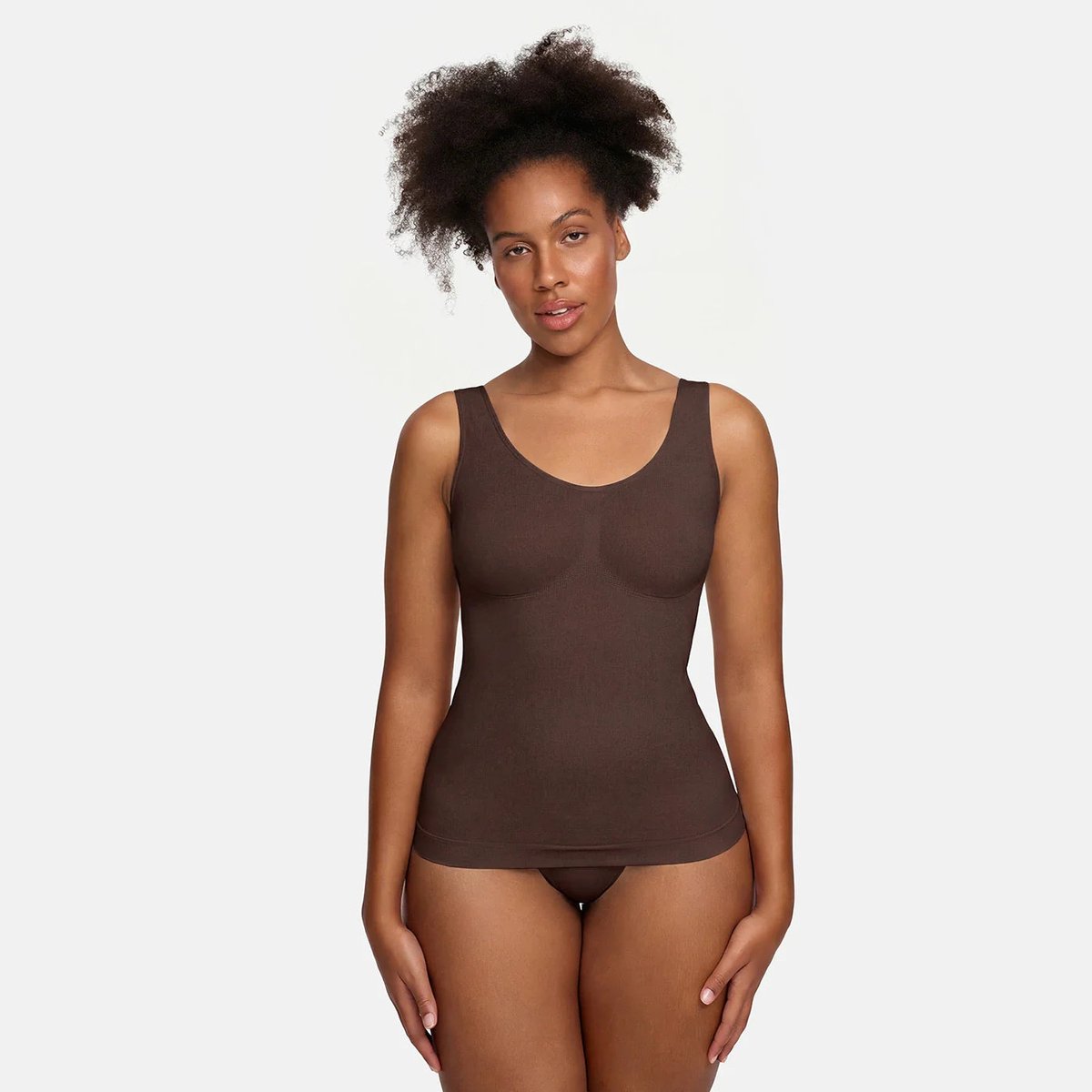 cfab - Corrigerend ondershirt - bruin - XL