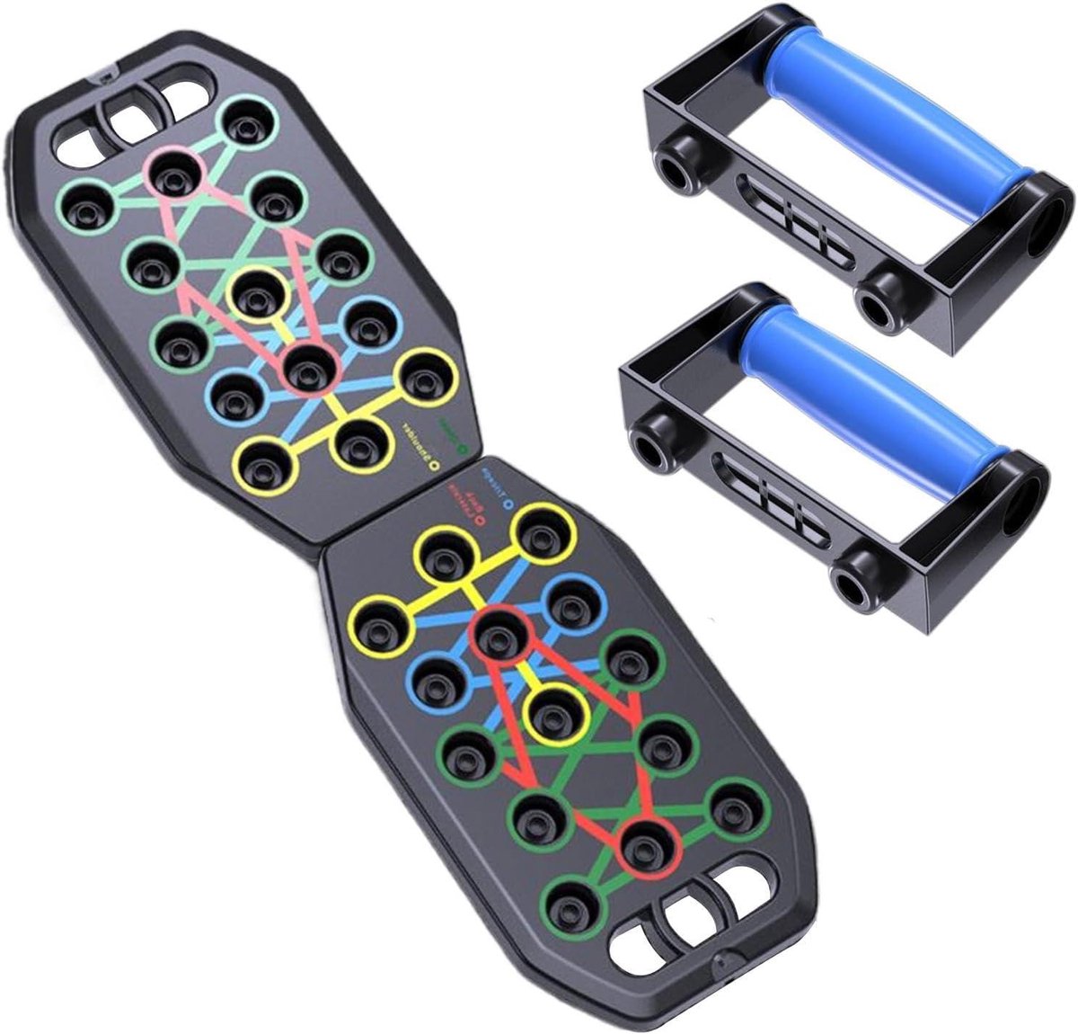 Fitness Buigplaat - Opdrukbord - Krachtraining Thuissport - Inklapbaar Ontwerp - 35 x 20 x 5 cm - Uniek