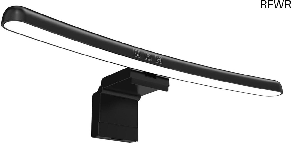 Verstelbare Gebogen Monitor Lichtbalk met Touch Control en Drie Lichtmodi