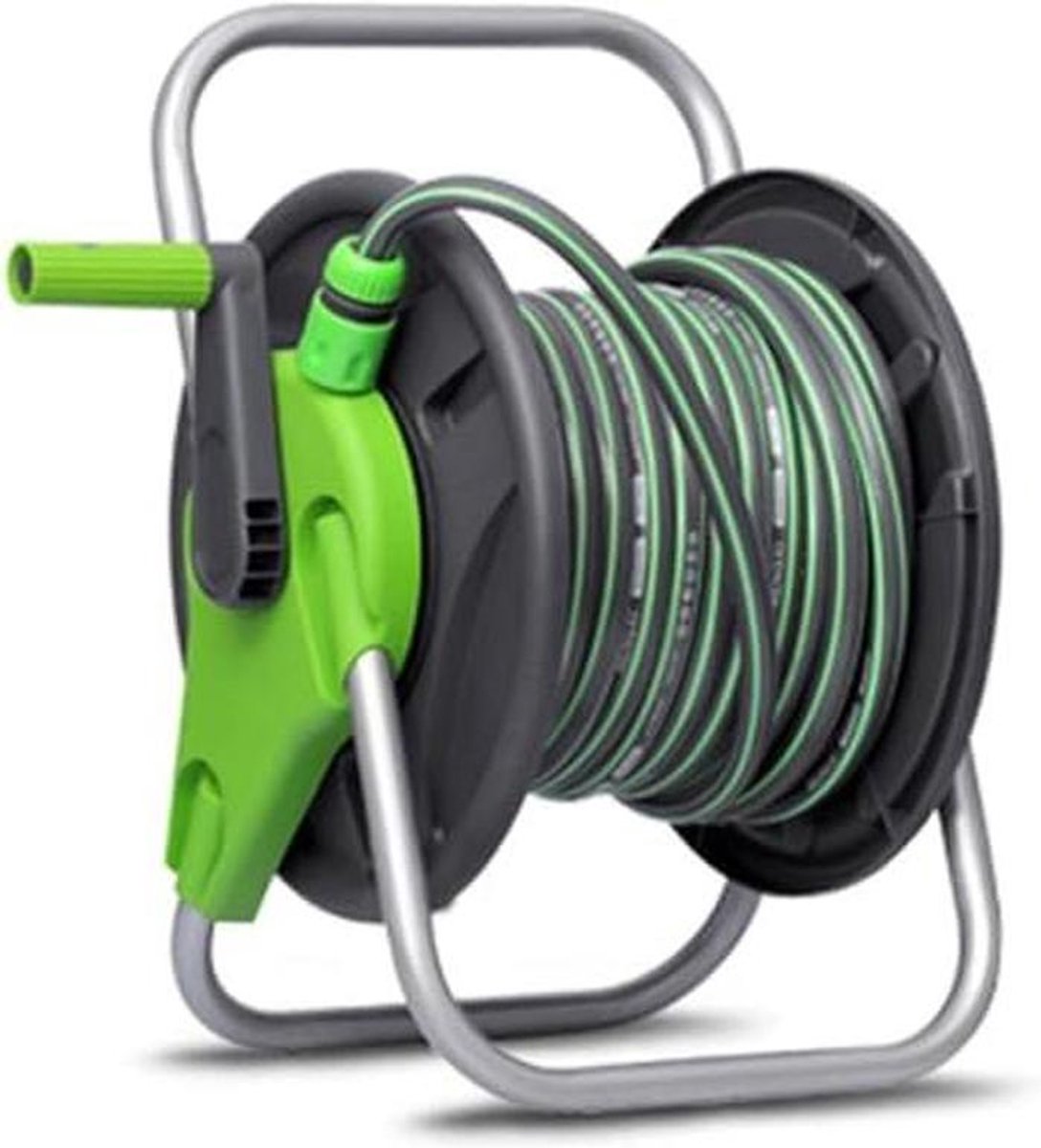 Draagbare Tuinslanghaspel - Slanghouder Trolley - Tuin Bewatering - Ruimtebesparend Ontwerp - 40m Slang Optie - Grijs