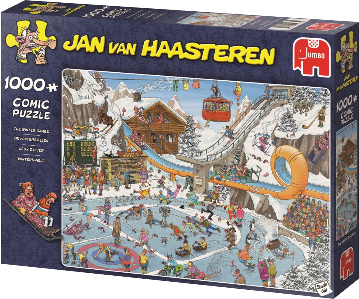 Jan van Haasteren - De Winterspelen - 1000 stukjes puzzel - Legpuzzel — afbeelding 3