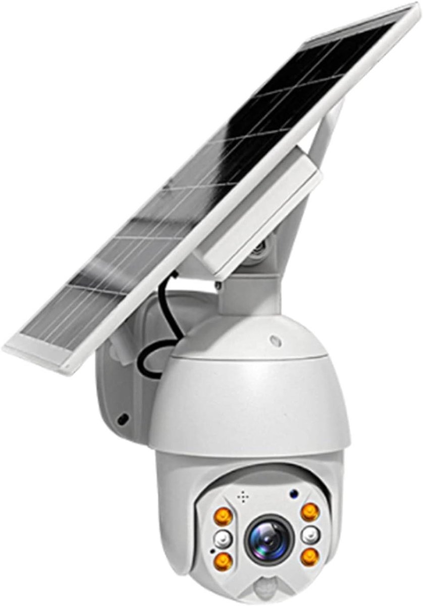 Buiten Camera - Zonnecamera Beveiliging - Woning Bewaken - 4G Sim Kaart - 1080p HD - Zwart