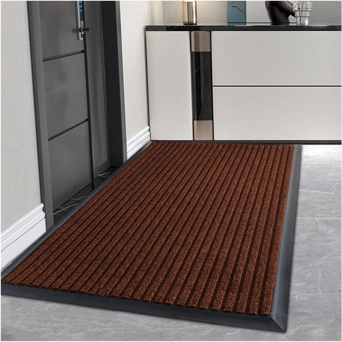 Voordeurmat - Entree tapijt - Vuil weren - Antislip rubberen achterkant - 80 x 100 cm - St